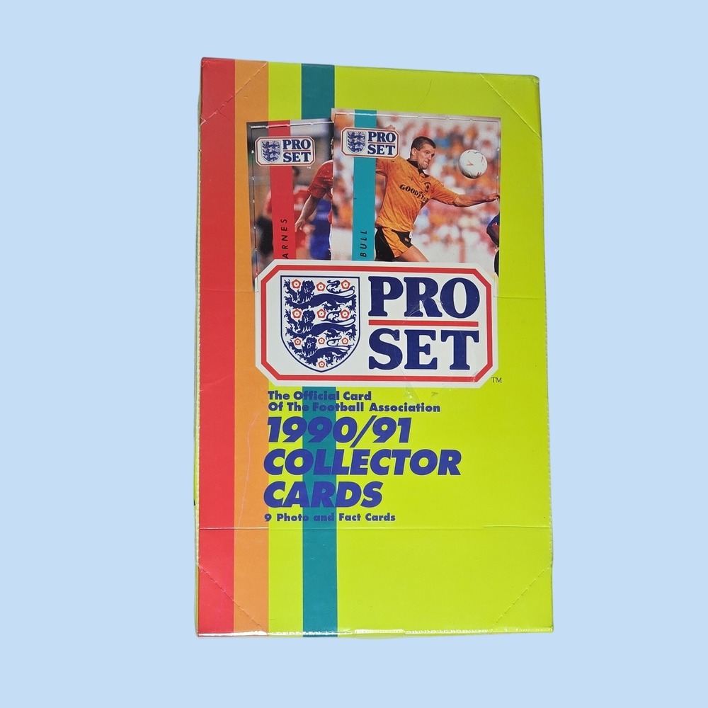 Pro Set 1990/91 Soccer Collector Cards Sealed Box Football Association Vintage